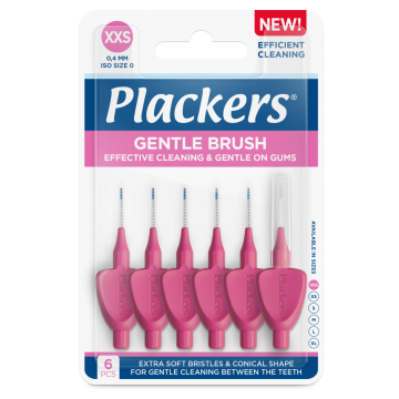 Plackers Gentle Brush XXS 0.4mm hammasväliharja 6 kpl