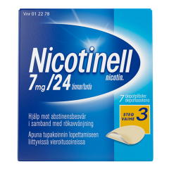 NICOTINELL depotlaastari 7 mg/24 h 7 kpl
