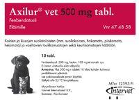 Axilur vet tabletti 500 mg 10 fol