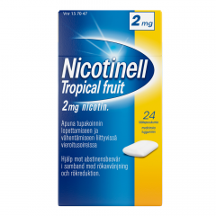 NICOTINELL TROPICAL FRUIT 2 mg lääkepurukumi 24 fol